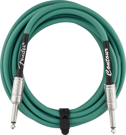 Fender Contour 15' Cable - Sherwood Green