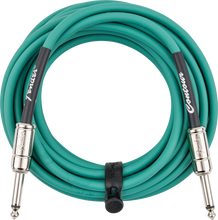 Load image into Gallery viewer, Fender Contour Instrument Cable Sherwood Green 18.6'
