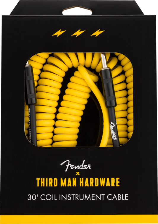 Fender 30' Coil Cable Fender x Third Man Hardware - Yellow