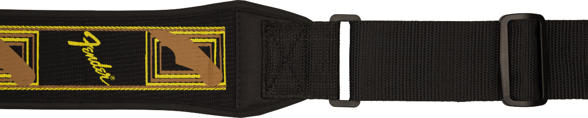 Fender Swell 2" Neoprene Strap Blk/Ylw/Brn