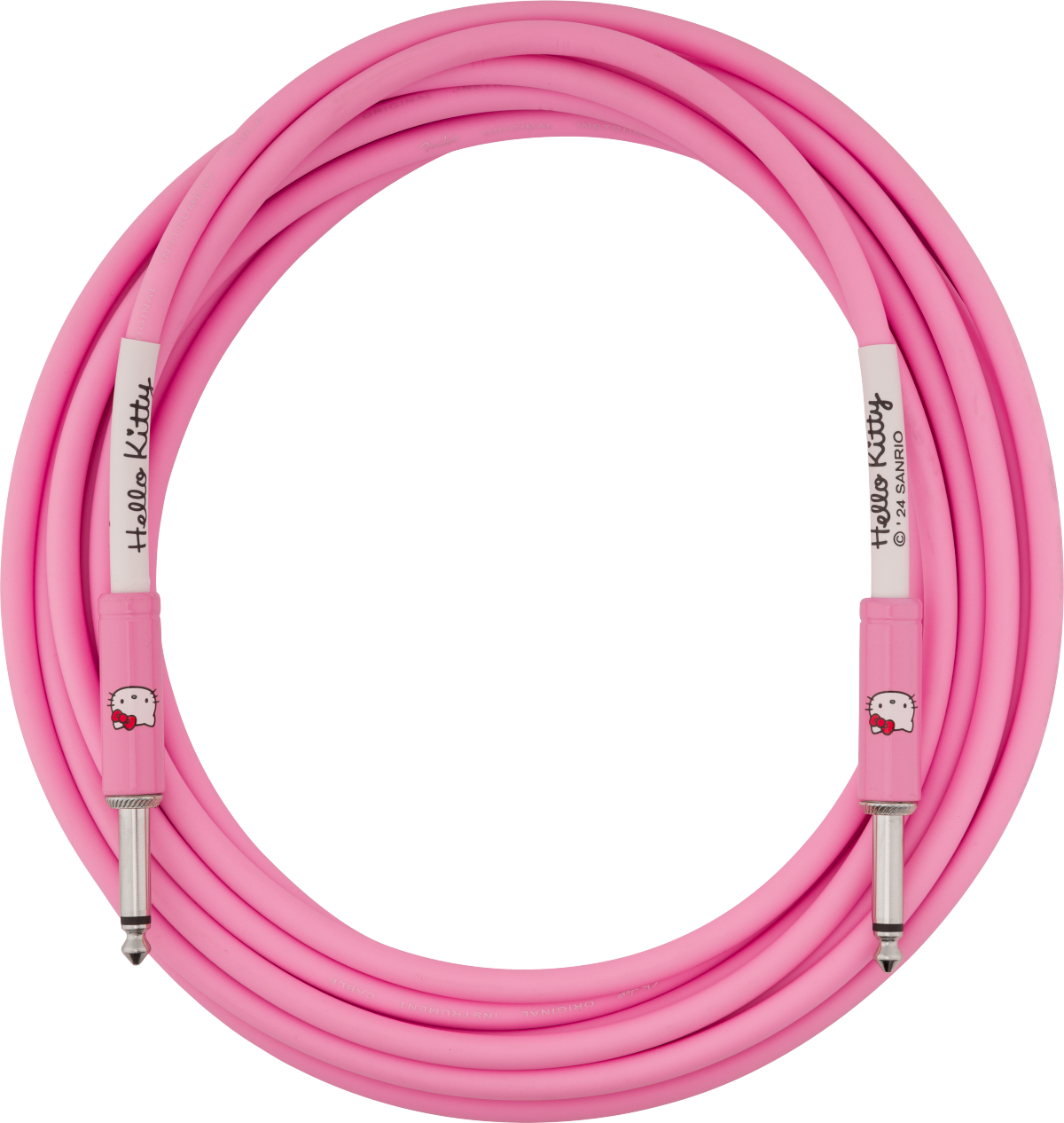 Fender Hello Kitty 18.6' Instrument Cable - Pink