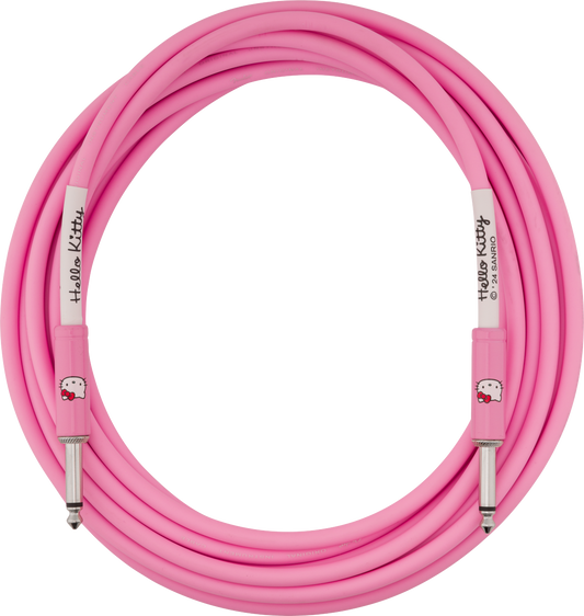 Fender Hello Kitty 18.6' Instrument Cable - Pink