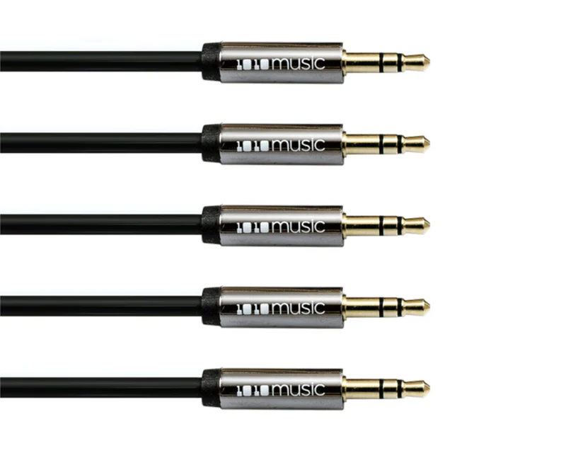1010 Music 3.5mm TRS Patch Cable 60cm - 5 Pack