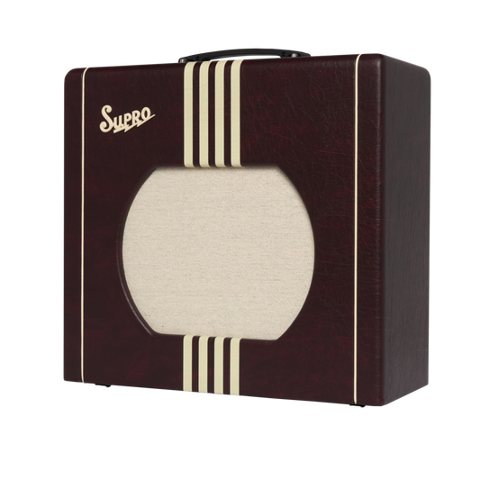 Supro Delta King 12 Guitar Amplifier - Burgundy/Cream
