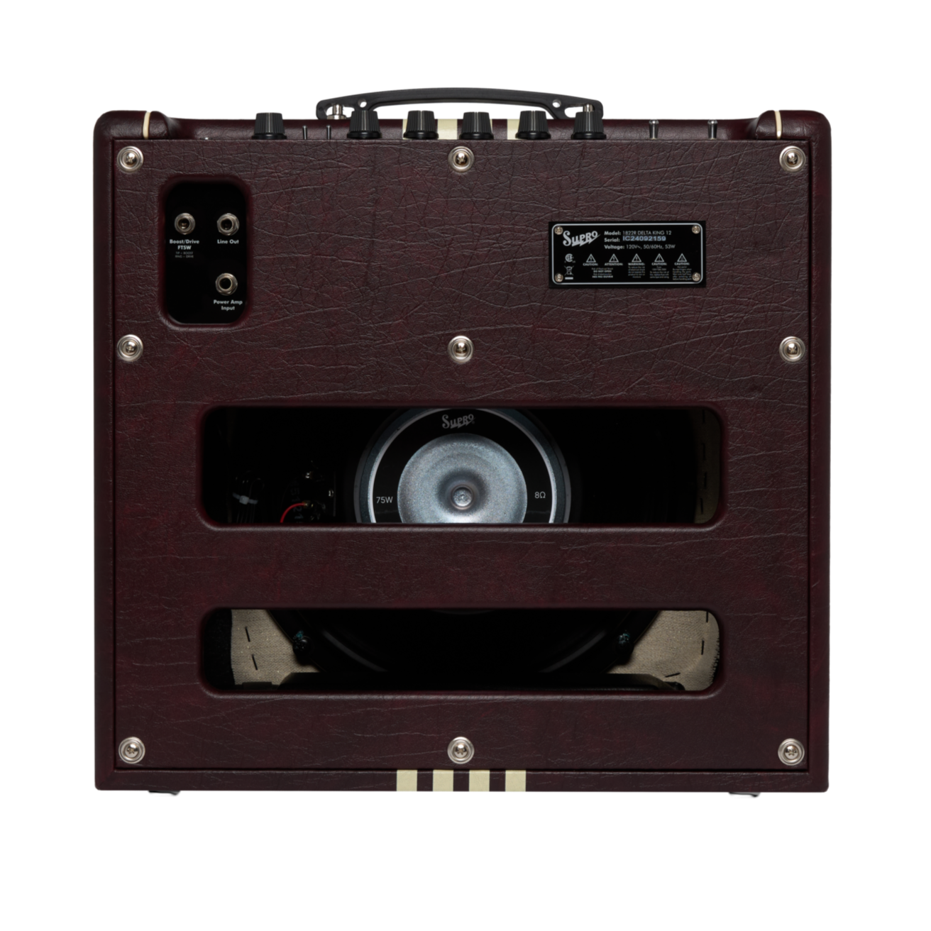 Supro Delta King 12 Guitar Amplifier - Burgundy/Cream