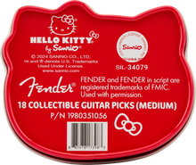 Load image into Gallery viewer, Fender Hello Kitty Pick Tin - 18 Pack
