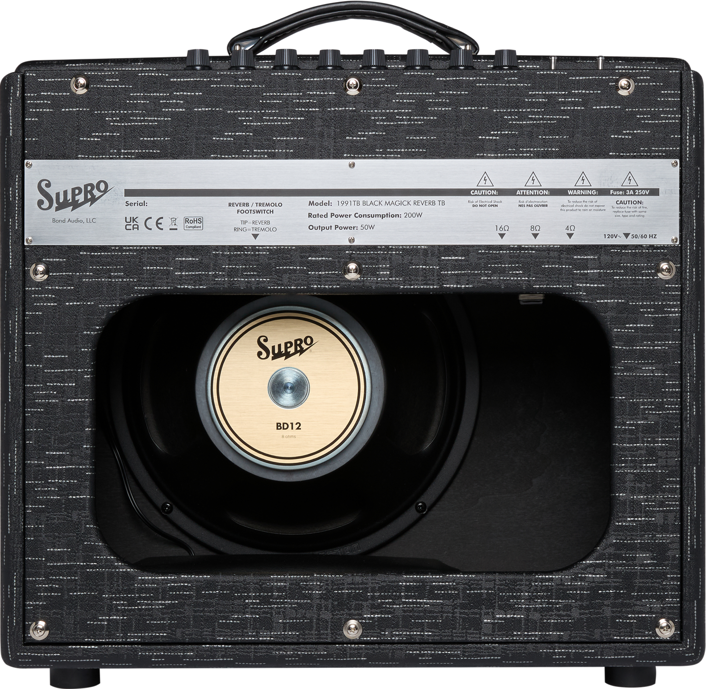 Supro Black Magick TB Tyler Bryant Signature 35 Watt Class A Valve Combo w/ Reverb & Tremolo