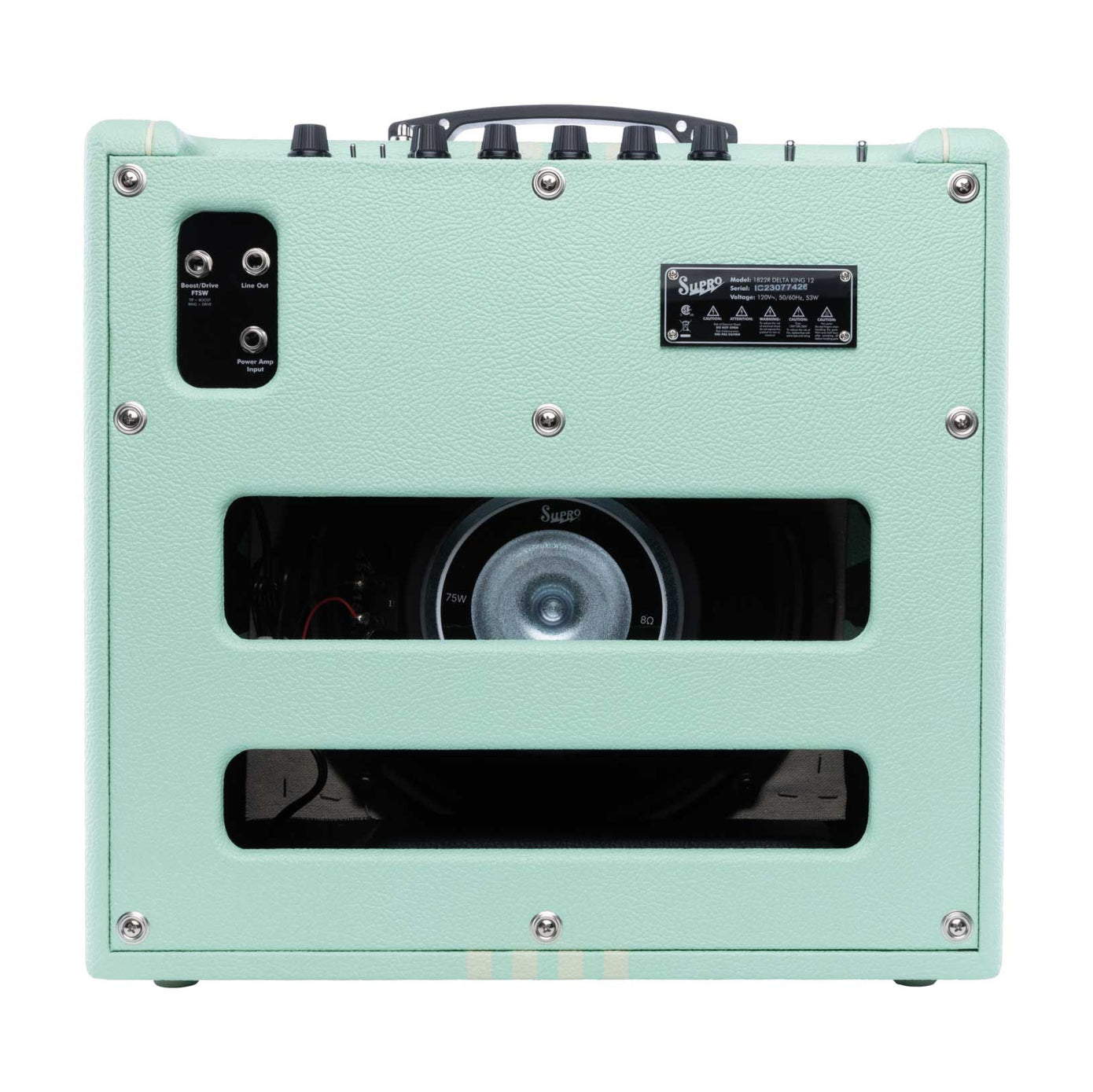 Supro Delta King 12 Guitar Amplifier -  Seafoam/Cream