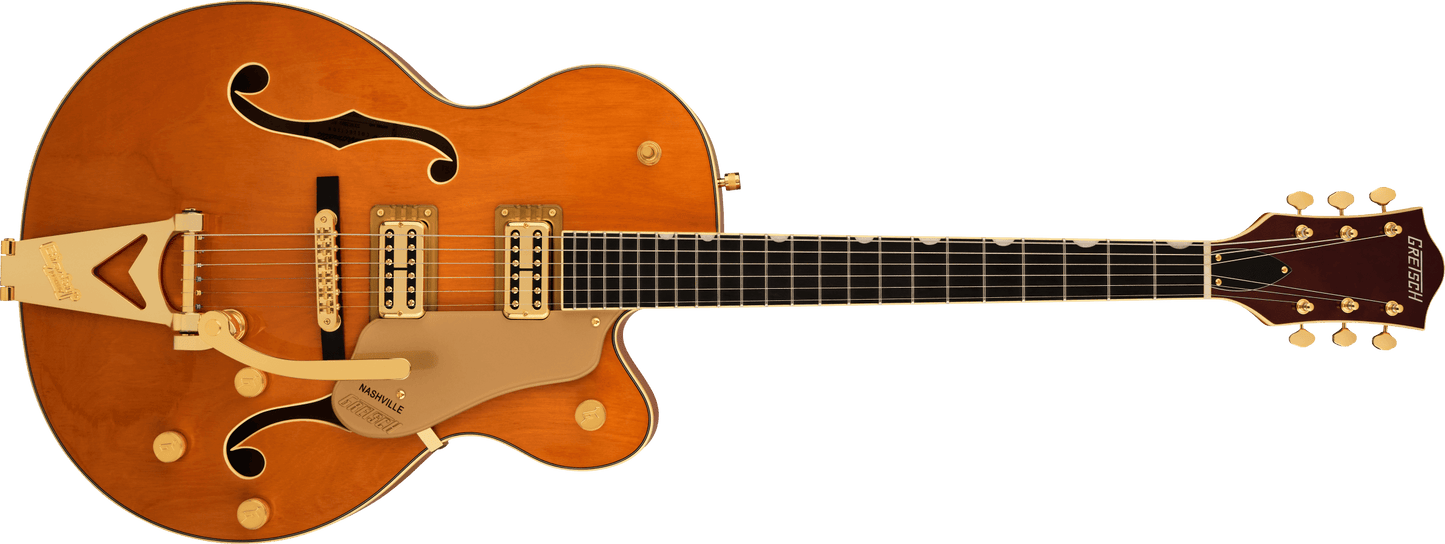Gretsch Synchromatic Nashville Hollow Body Single-Cut with Bigsby Ebony Fingerboard - Orange Stain