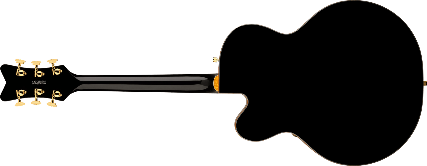 Gretsch Synchromatic Falcon Hollow Body Single-Cut with Bigsby Ebony Fingerboard - Black