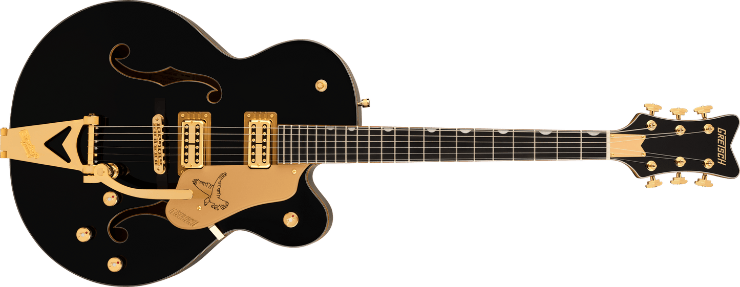 Gretsch Synchromatic Falcon Hollow Body Single-Cut with Bigsby Ebony Fingerboard - Black
