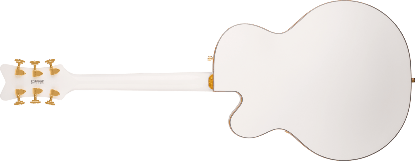 Gretsch Synchromatic Falcon Hollow Body Single-Cut with Bigsby Ebony Fingerboard - Snowcrest White