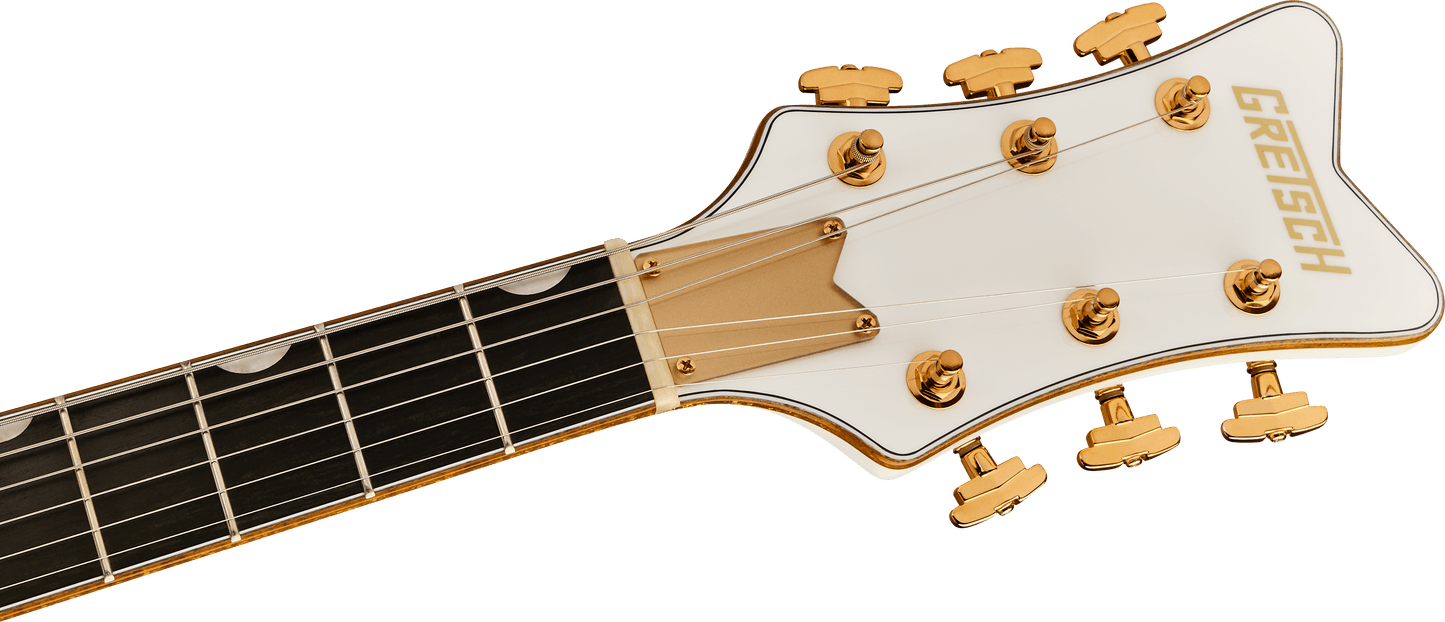 Gretsch Synchromatic Falcon Hollow Body Single-Cut with Bigsby Ebony Fingerboard - Snowcrest White