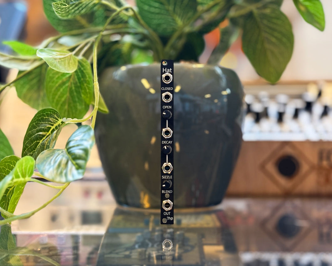 2hp Hat Cymbal Percussion Module - Black