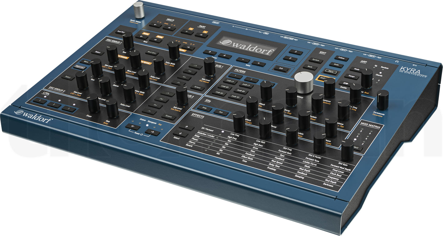 Waldorf Special Edition Seablue Kyra SE 128 Voice Desktop Synthesizer
