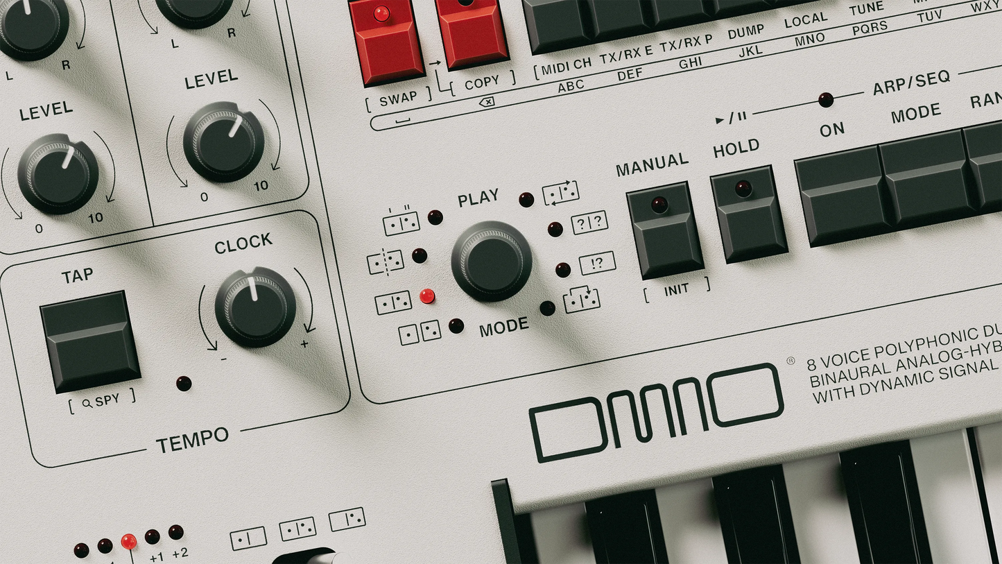 UDO DMNO 8-Voice Dual Timbre Synthesizer - White