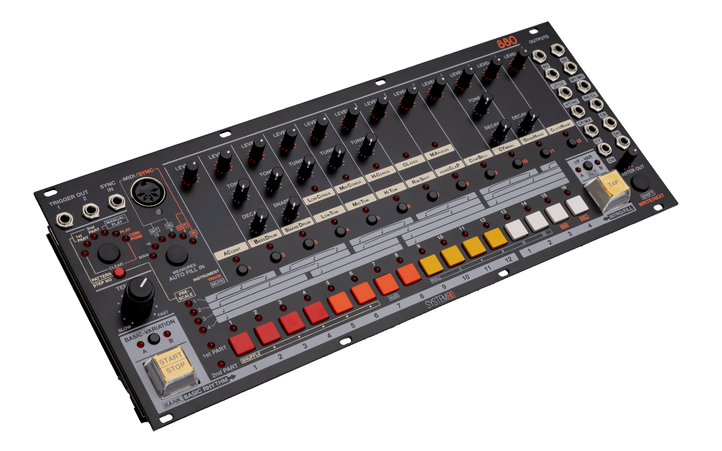 System80 880 Analog Drum Machine Eurorack Module