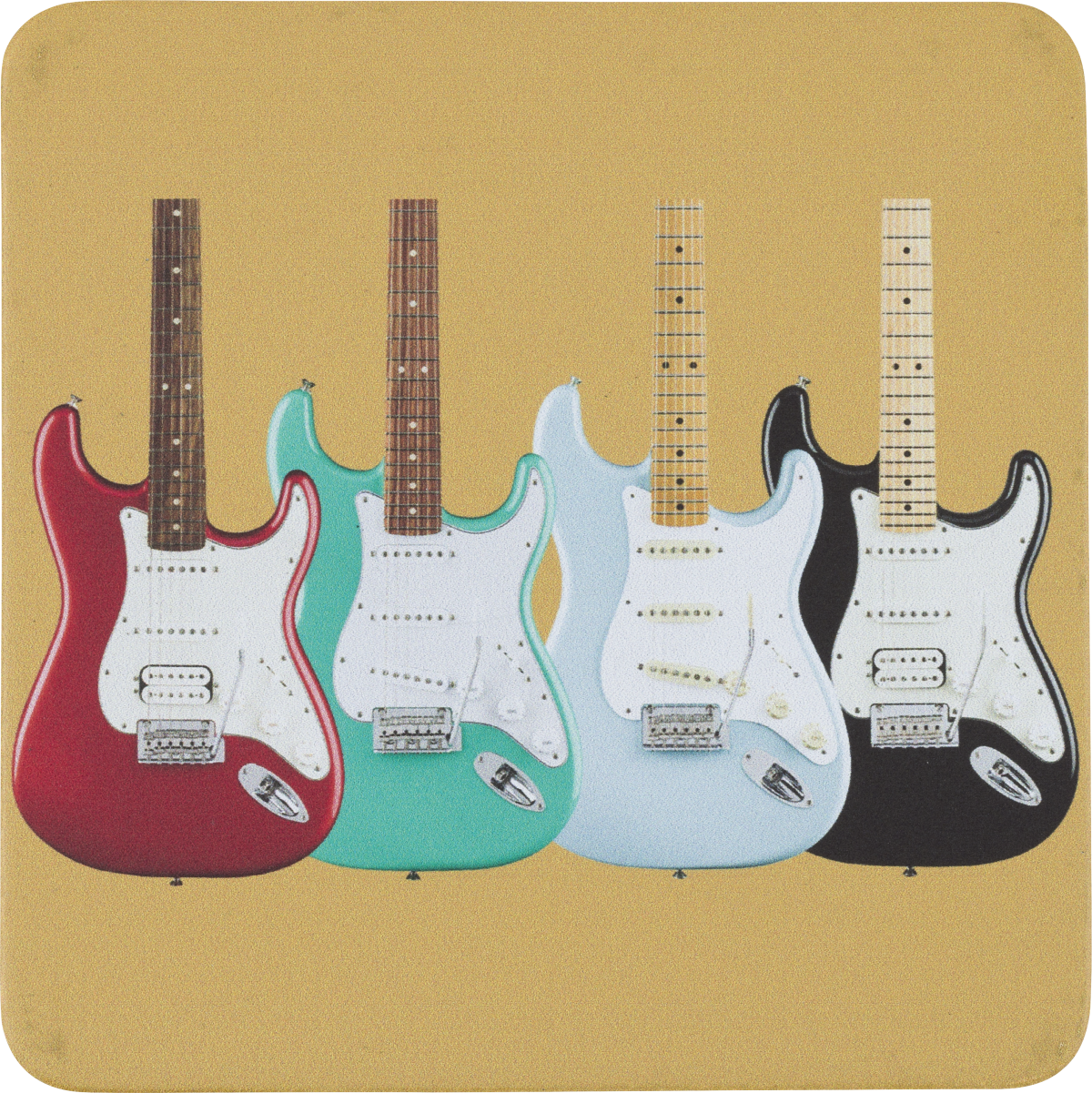 Fender Stratocaster Modern Design Coaster Set
