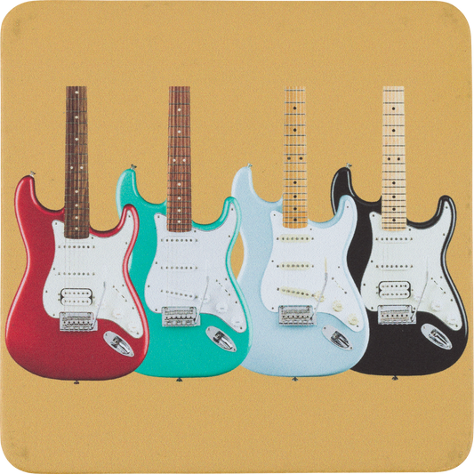 Fender Stratocaster Modern Design Coaster Set