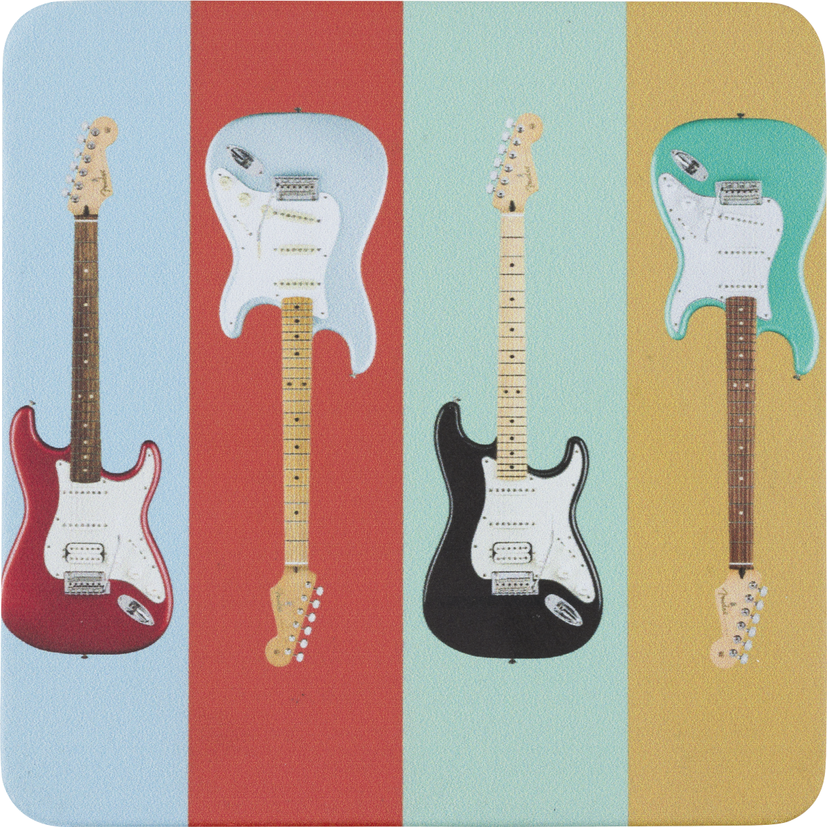 Fender Stratocaster Modern Design Coaster Set
