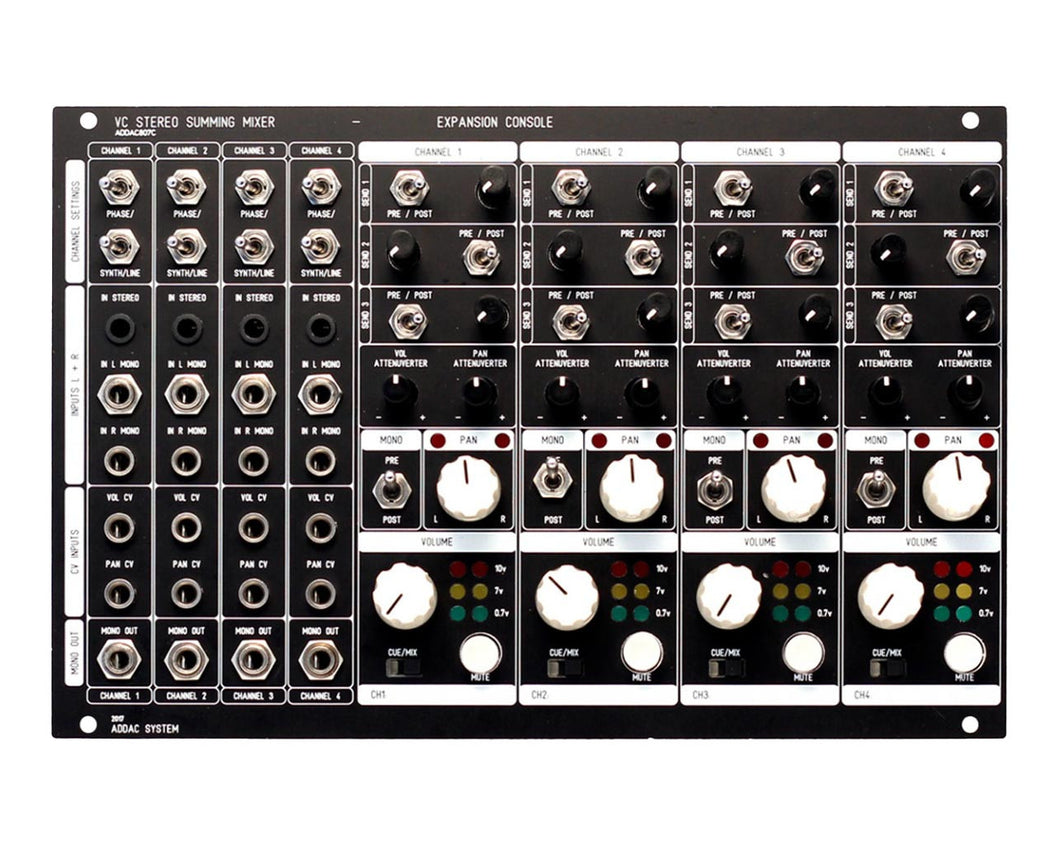 ADDAC Systems ADDAC807C VC Stereo Mixer Expansion