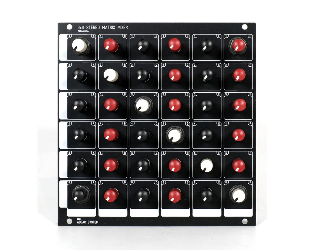 ADDAC System ADDAC814 Jacks & Controls 6x6 Stereo Matrix Mixer