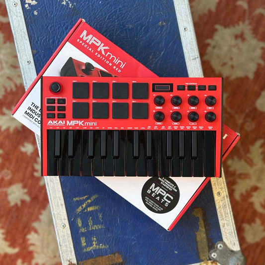 AKAI MPK mini Mk3 MIDI Keyboard Controller - Special Edition Red