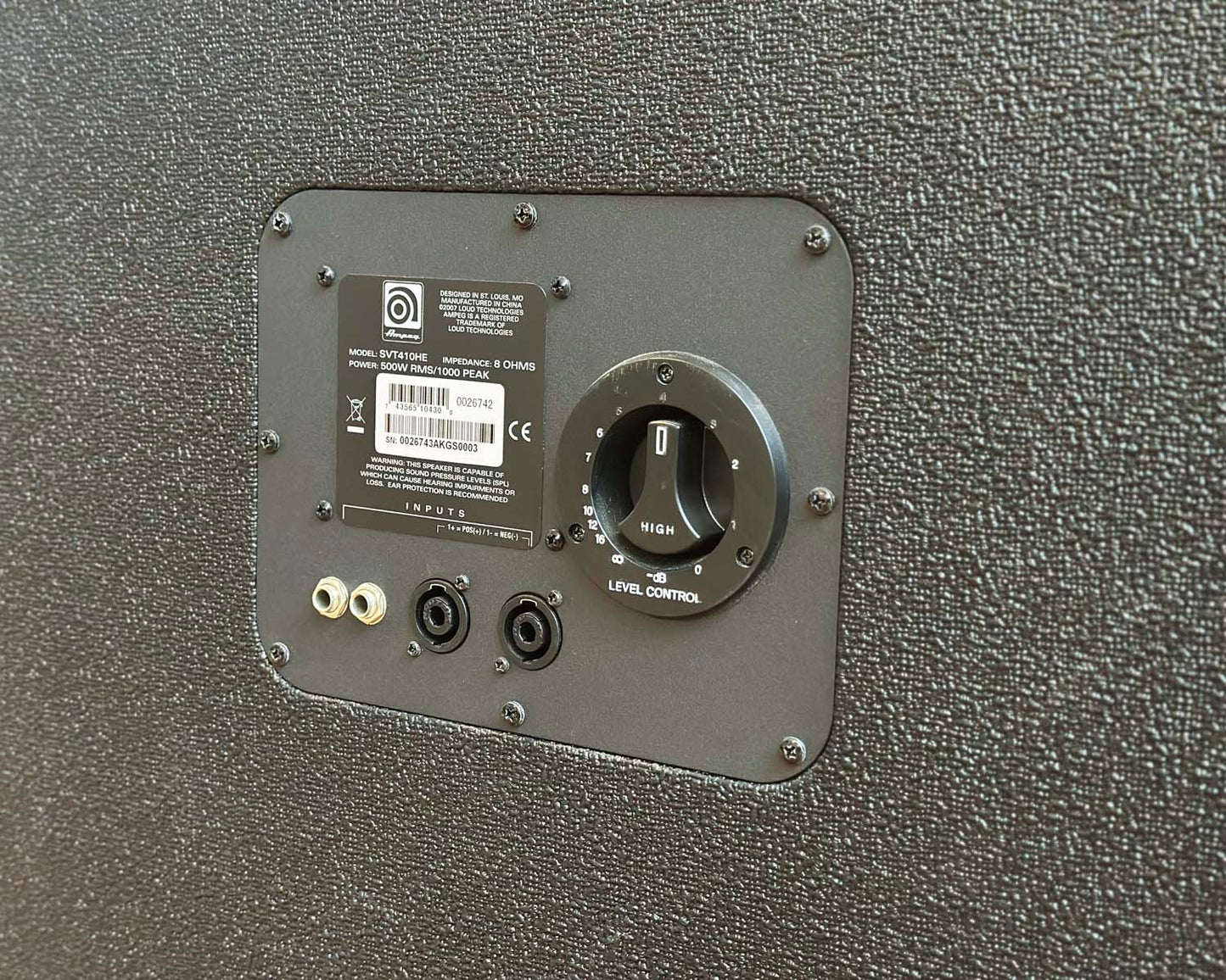 Ampeg SVT 410 HE 500 Watt 4x10" 8Ω Classic Bass Cabinet