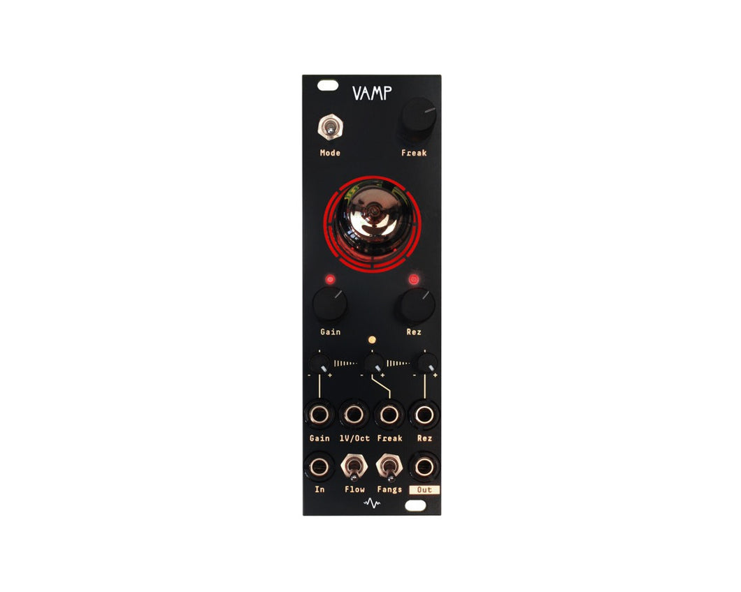 Apollo View Vamp 8HP Multi-Mode LP/BP/HP Sallen-Key Filter with Tube Saturation & Distortion