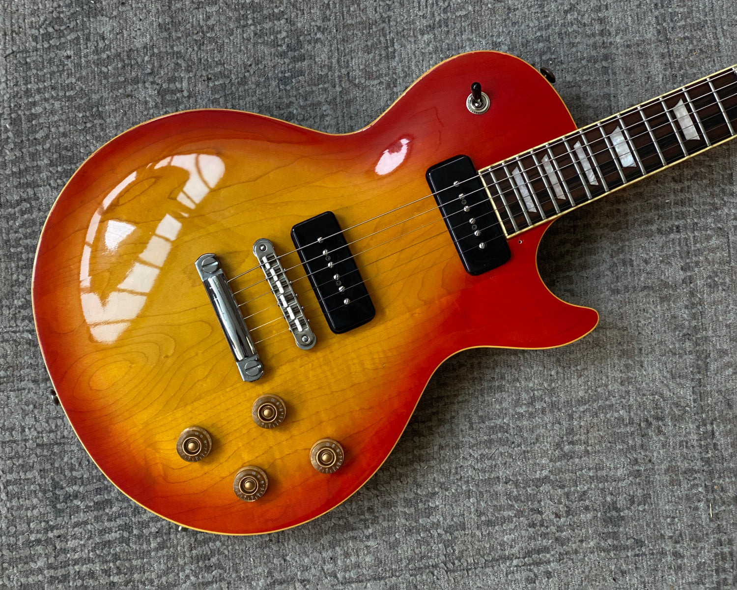 '80 Aria Pro II LS600P - Cherry Burst w/ PRS Soapbars - MIJ