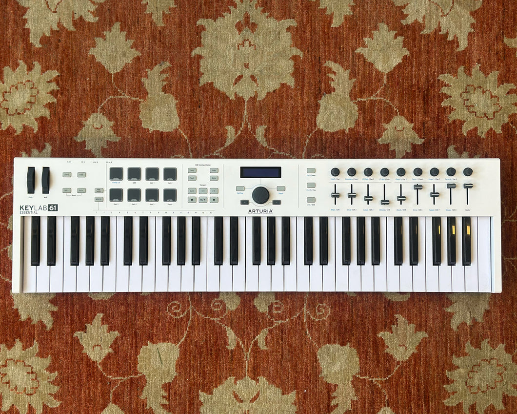 Arturia KeyLab 61 Essential Keyboard Controller - White