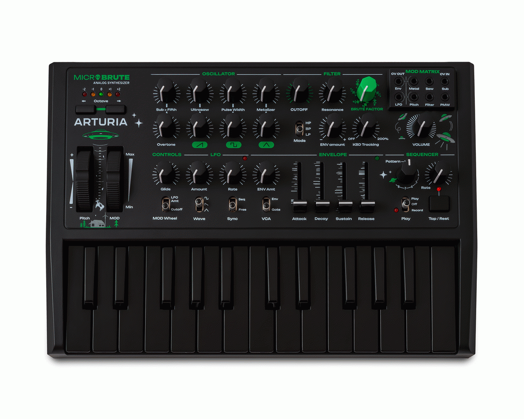 Arturia MicroBrute UFO Limited Edition 25 Key Analog Synth