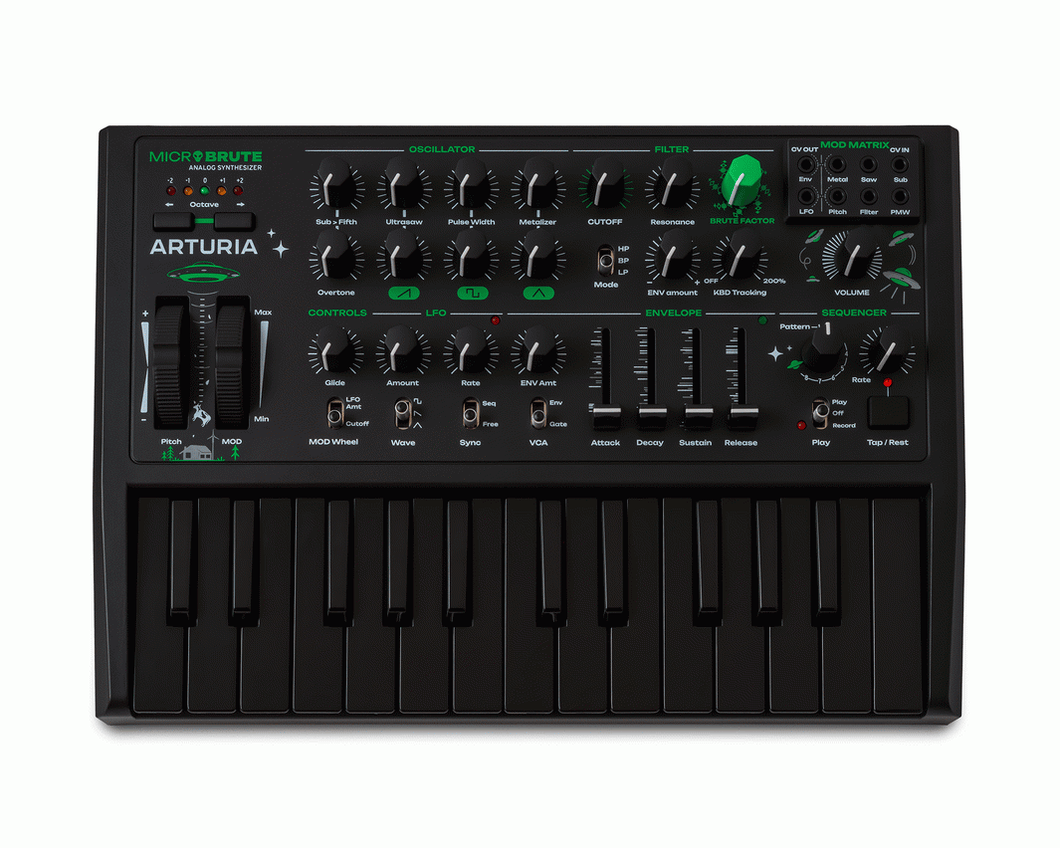 Arturia MicroBrute UFO Limited Edition 25 Key Analog Synth