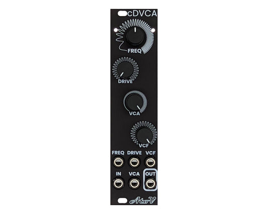 AtoVProject cDVCA Eurorack Waveshaper/VCA/VCF Module - Black