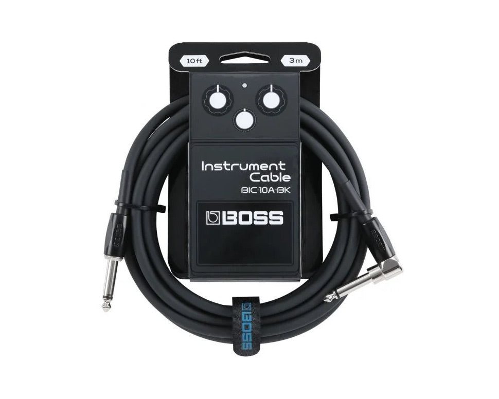 BOSS BIC10A-BK Right-Angle 1/4