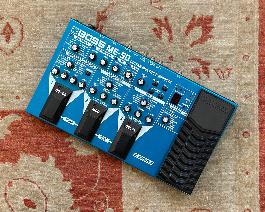 BOSS ME-50 Guitar Multi Effects w/ Flight Case – Found Sound