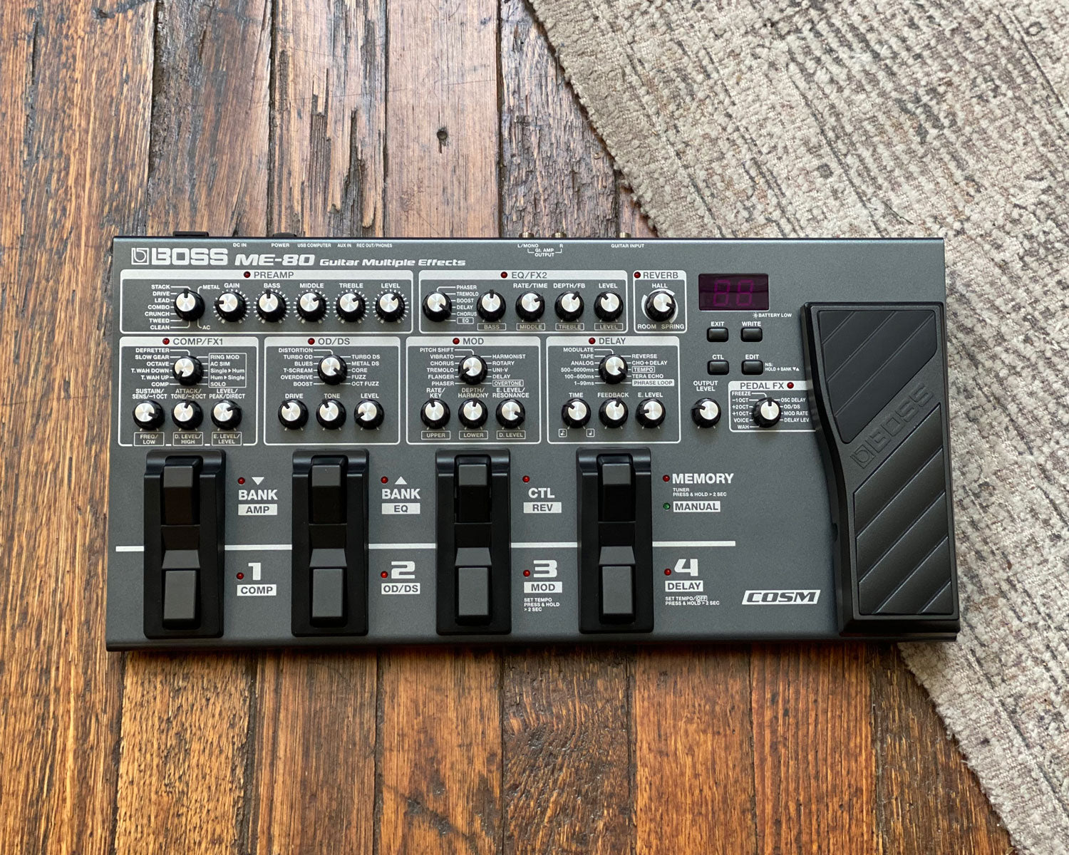 ギター BOSS ME-80 Boss - ME-80 Guitar Multi-Effects - Nantel Musique