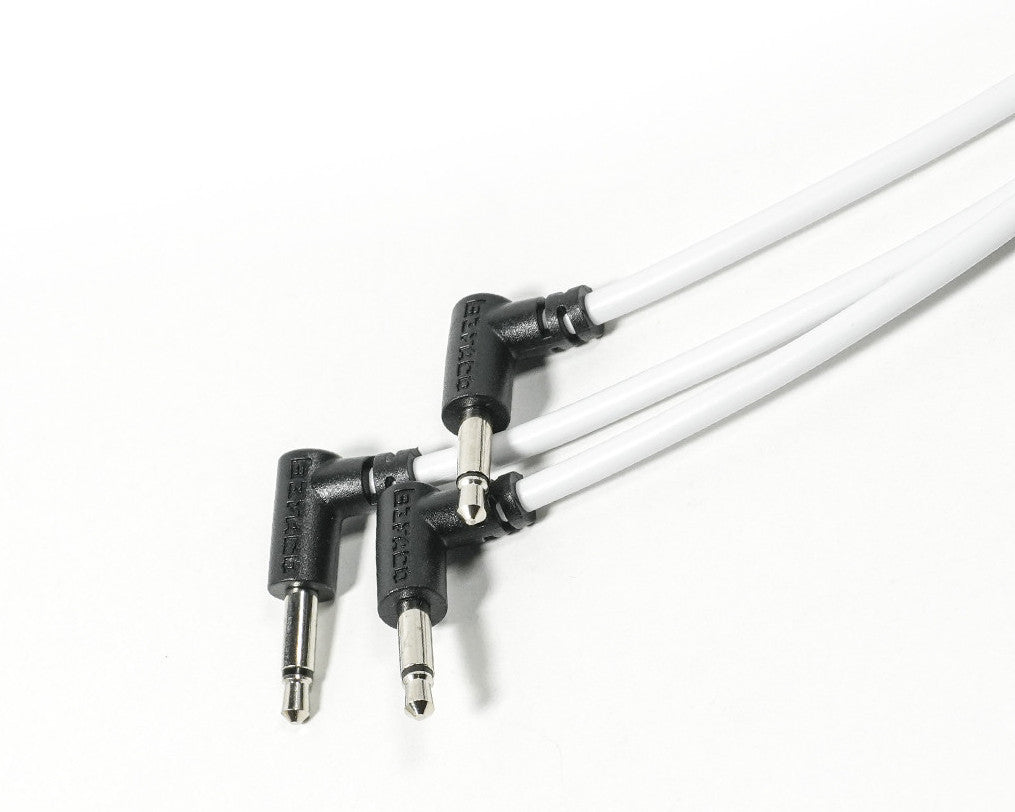 Befaco 100cm Patch Cable Right Angle - White x 4