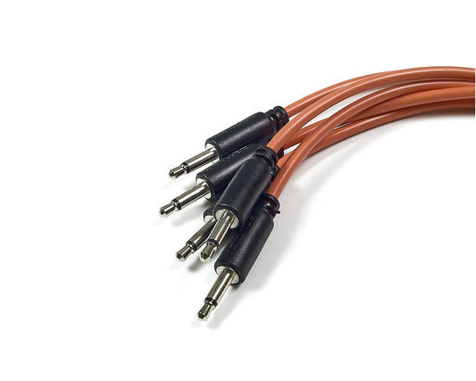 Befaco 50cm Patch Cable straight 5 pack (Orange)