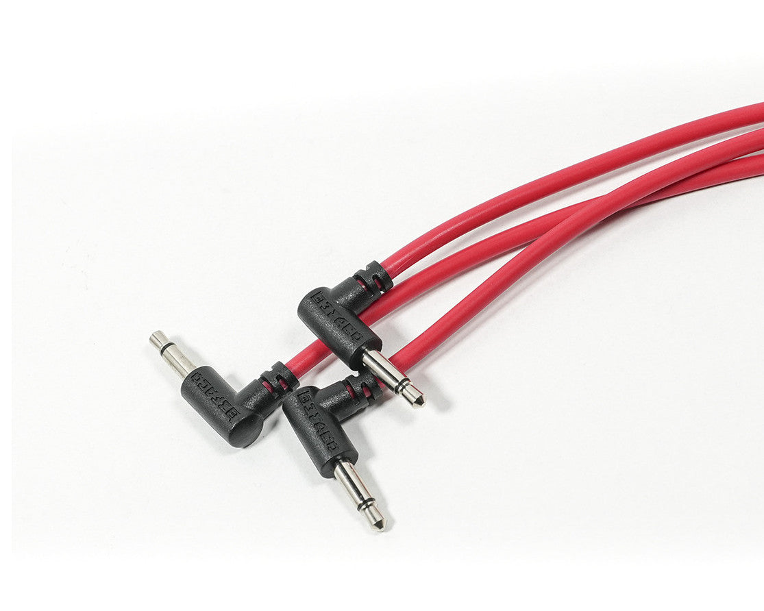 Befaco 80cm Patch Cable Right Angle - Red x 4
