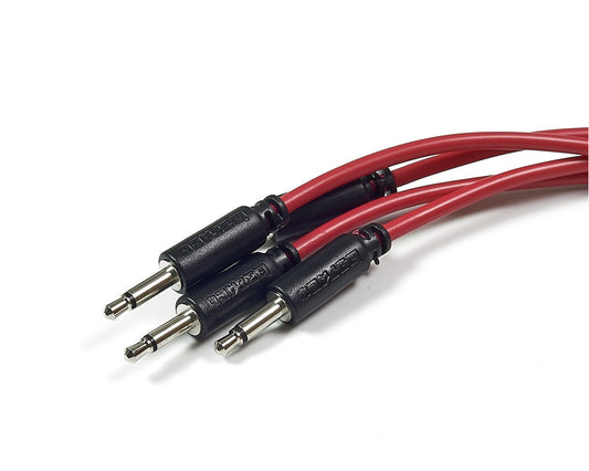 Befaco 80cm Patch Cable straight 4 pack (Red)