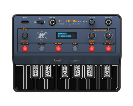Behringer JT4000 Micro 4-Voice Portable Hybrid Synth w/ Analog Filter & Arpeggiator
