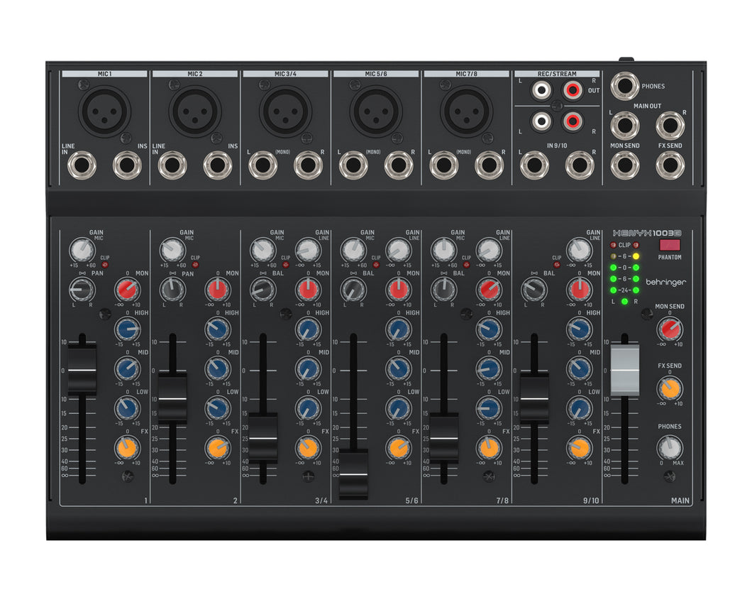 Behringer XENYX 1003B 10 Channel Battery Powered Mixer