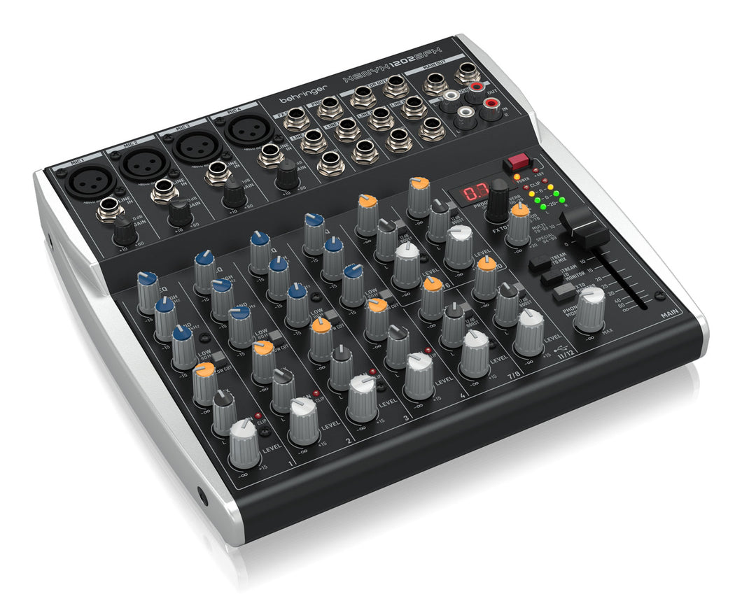 Behringer XENYX 1202SFX 12 Channel Mixer with USB & Effects