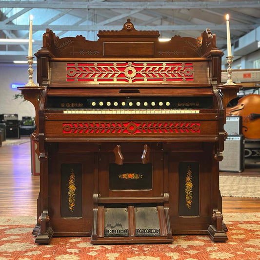 Bell Organ & Piano Co. Antique Pedal Pump Organ