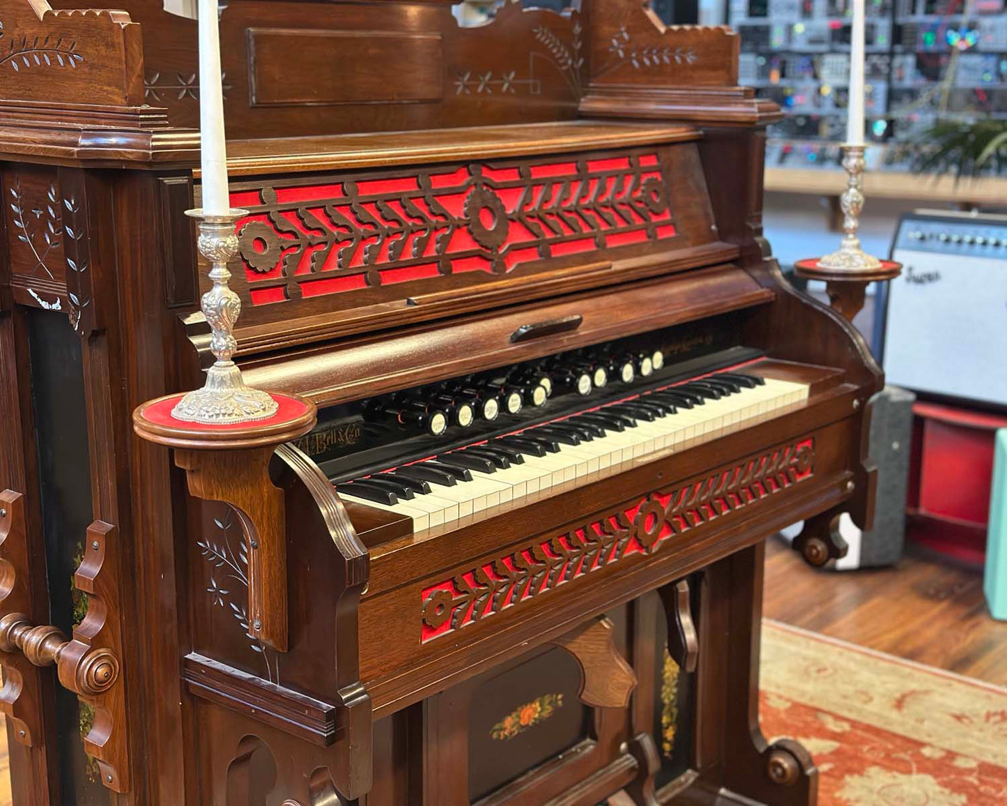 Bell Organ & Piano Co. Antique Pedal Organ