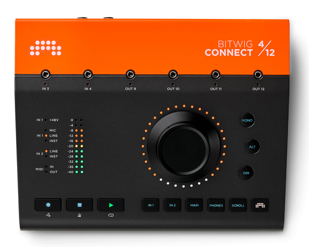 Bitwig Connect 4/12 4‑in/12‑out CV & MIDI‑Enabled Audio Interface for Eurorack