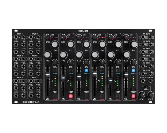 Boredbrain Xcelon Analogue Six-Channel Stereo Audio Mixer