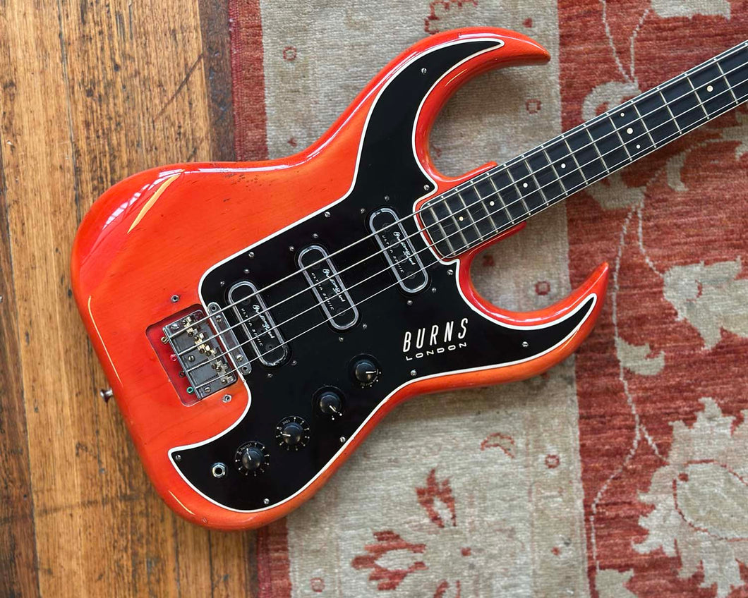 1964 Burns Bison Bass - Transparent Red