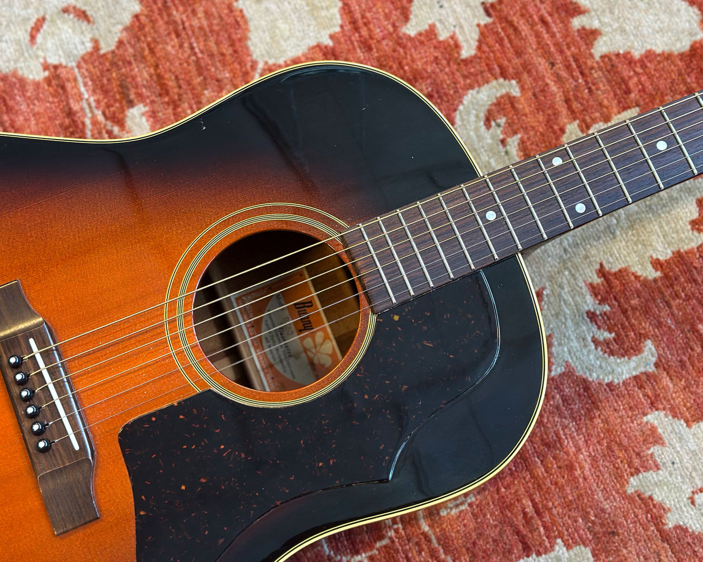 1970s Burny BJ80 Slope Shoulder J-45 Style Acoustic 🇯🇵